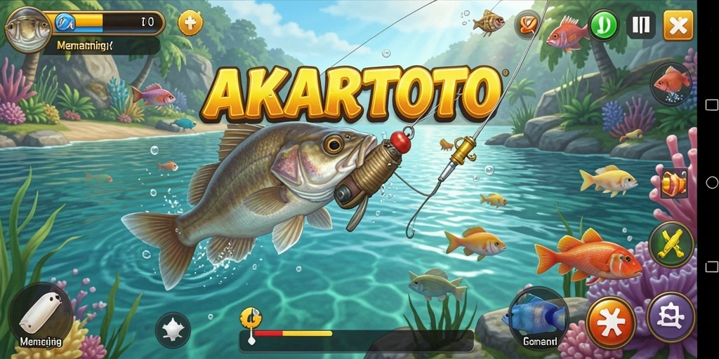 Tangkapan ikan yang spektakuler dalam game AKARTOTO.
