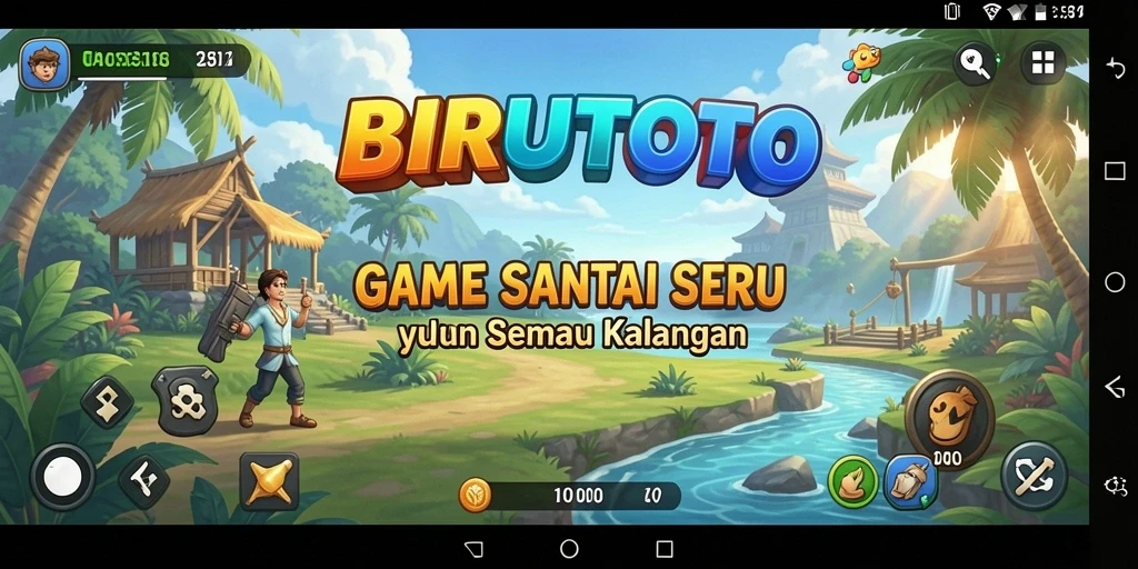 Tampilan menarik dari gameplay BIRUTOTO yang penuh warna.