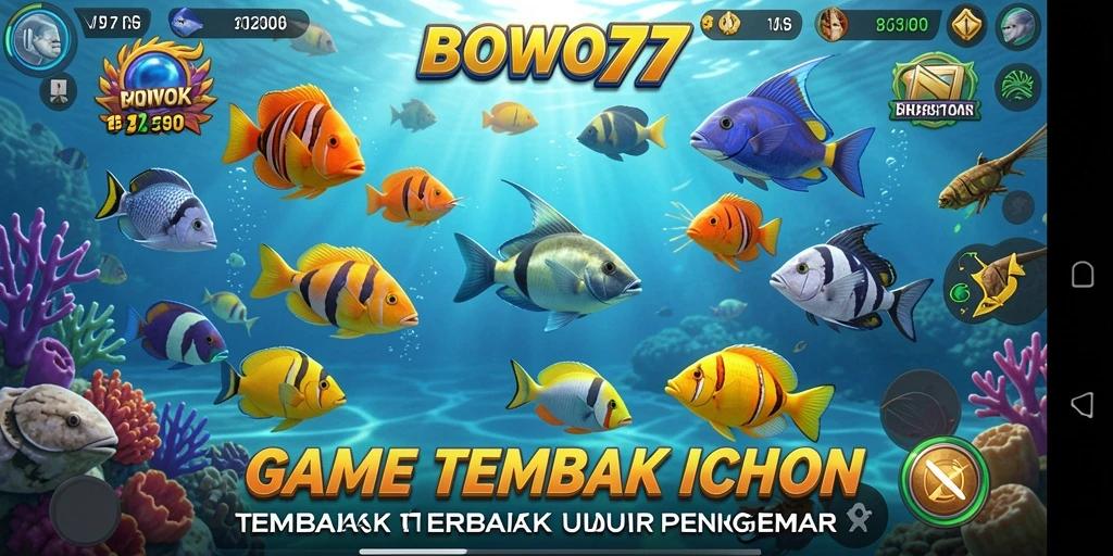 Tangkapan layar BOWO77 menampilkan gameplay seru Tembak Ikan.