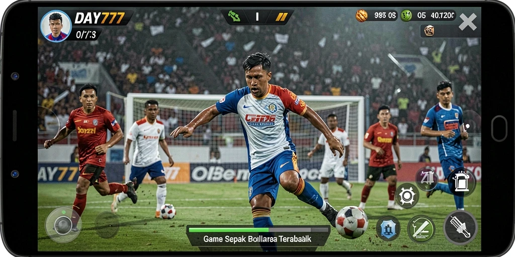 Tampilan gameplay DAY777 yang mendebarkan di lapangan hijau.