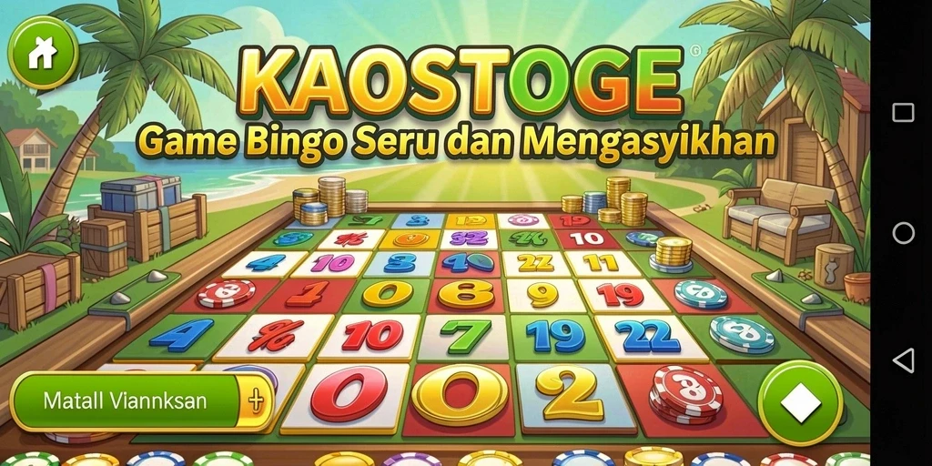 Tampilan gameplay seru dalam KAOSTOGEL Bingo.