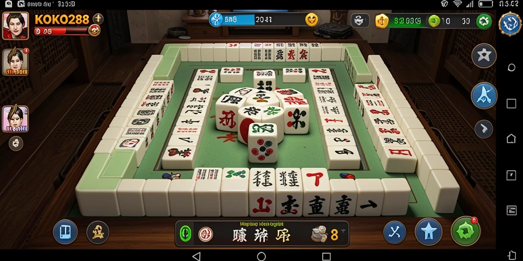 Tampilan gameplay Mahjong seru di KOKO288.
