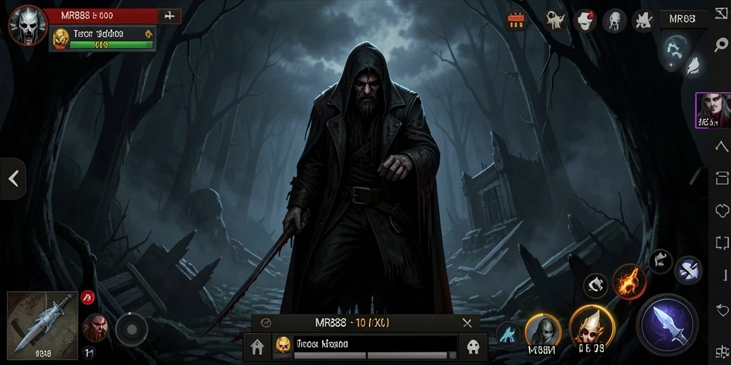 Gameplay menegangkan dengan suasana horor yang kental di MR888.
