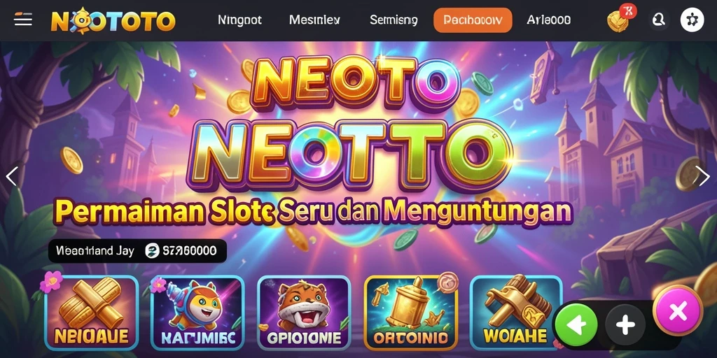 Gameplay seru NEOTOTO dengan tema slot yang menarik