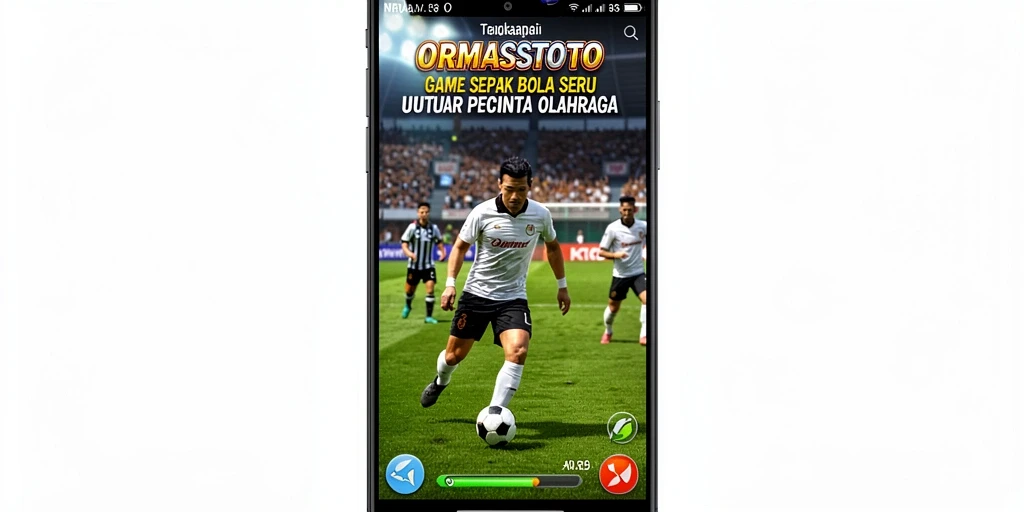 Gameplay seru dan menegangkan di ORMASSTOTO dengan tim sepak bola.