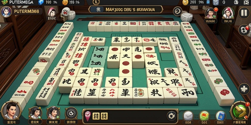 Tampilan gameplay PUTERMEGA yang mendebarkan dan menantang.