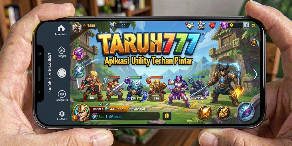 Tampilan antarmuka aplikasi TARUH777 yang intuitif dan menawan.